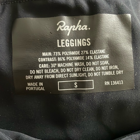 NWOT Rapha black leggings, size S - Picture 3 of 8
